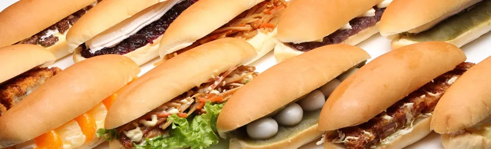 コッペパンサンド画像